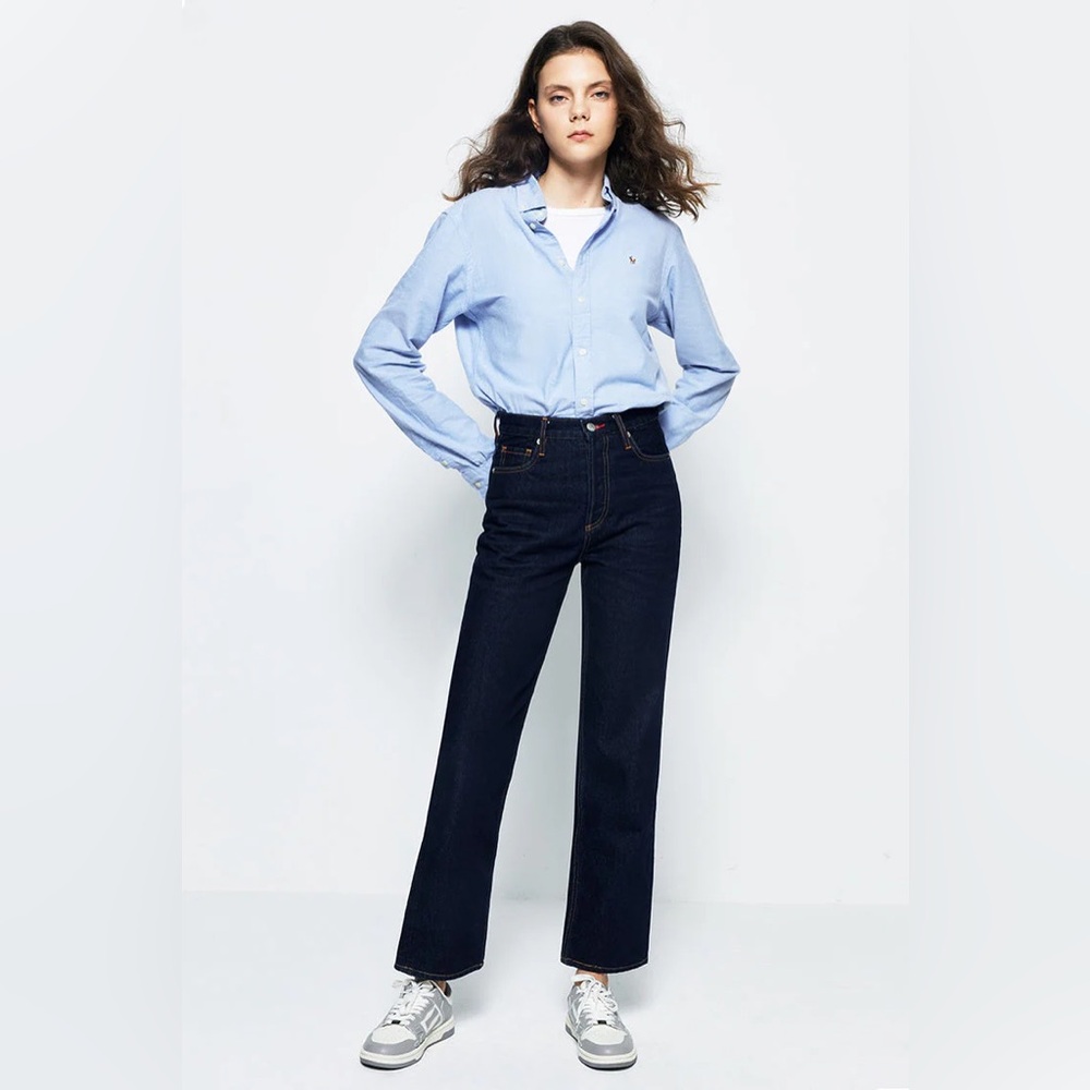 NWT HEY JOANIE MANHATTAN HIGH RISE STRAIGHT ANKLE JEANS 25